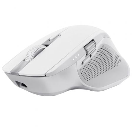 Ratón Inalámbrico por Bluetooth Trust Ozaa+/ Batería recargable/ Hasta 3200 DPI/ Blanco