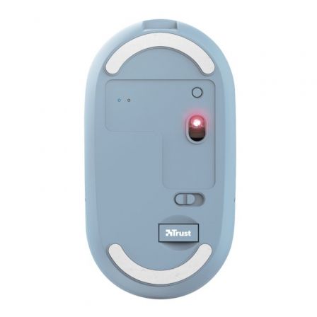 Ratón Inalámbrico por Bluetooth Trust Puck/ Batería recargable/ Hasta 1600 DPI/ Azul