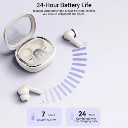 Auriculares Bluetooth Vention AIR A01 NBMB0 con estuche de carga/ Autonomía 7h/ Negros