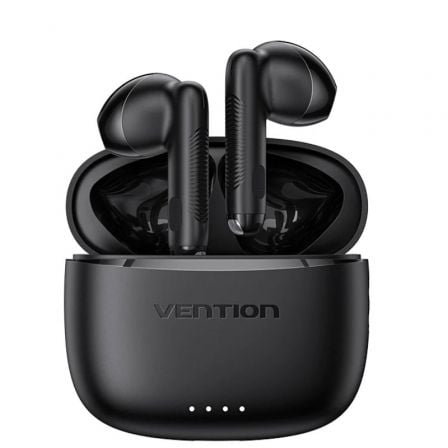 Auriculares Bluetooth Vention ELF E03 NBHB0 con estuche de carga/ Autonomía 6h/ Negros