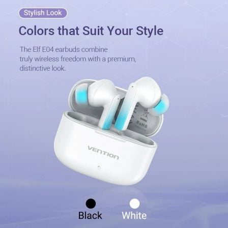 Auriculares Bluetooth Vention ELF E04 NBIB0 con estuche de carga/ Autonomía 6h/ Negros