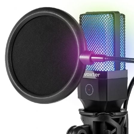 Micrófono Woxter Mic Studio 65 RGB/ USB 2.0